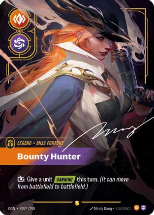 Miss Fortune - Bounty Hunter (Signature) (309*/298) - Riftbound - [Origins] Foil