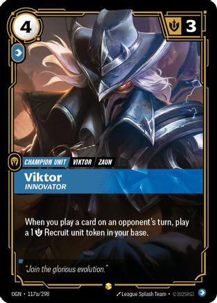 Viktor - Innovator (Alternate Art) (117a/298) - Riftbound - [Origins] Foil