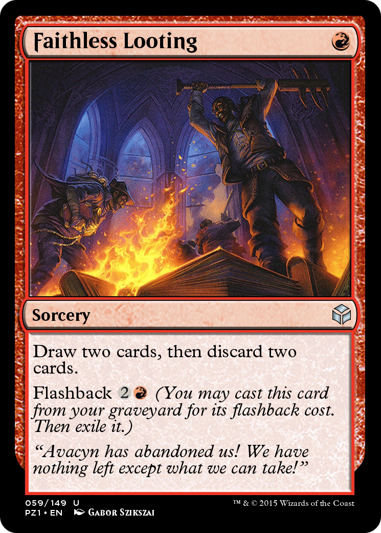 Faithless Looting  [Legendary Cube Prize Pack]