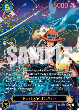 Portgas.D.Ace - EB02-028 (SP) (EB02-028) - [Carrying On His Will] Foil