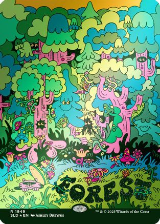 Forest (1949) (Rainbow Foil)  [Secret Lair Drop Series] Foil