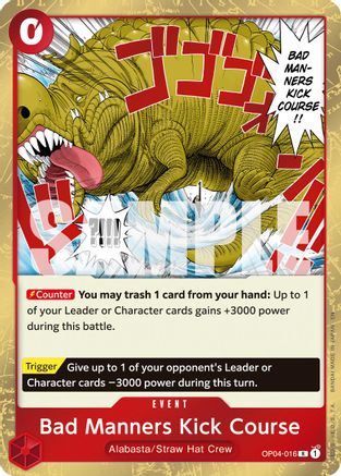 Bad Manners Kick Course (Reprint) (OP04-016) - [Premium Booster -The Best- Vol. 2] Foil