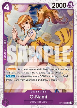 O-Nami (Pirate Foil) (ST18-002) - [Premium Booster -The Best- Vol. 2] Foil