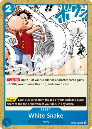 White Snake (Reprint) (OP06-059) - [Premium Booster -The Best- Vol. 2]