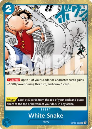 White Snake (Pirate Foil) (OP06-059) - [Premium Booster -The Best- Vol. 2] Foil