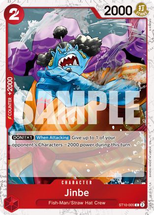 Jinbe - ST10-005 (Pirate Foil) (ST10-005) - [Premium Booster -The Best- Vol. 2] Foil