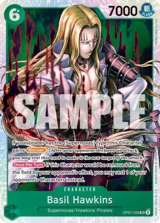 Basil Hawkins - OP07-029 (Reprint) (OP07-029) - [Premium Booster -The Best- Vol. 2] Foil
