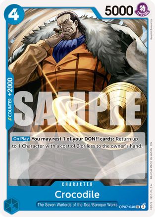 Crocodile - OP07-040 (Reprint) (OP07-040) - [Premium Booster -The Best- Vol. 2]