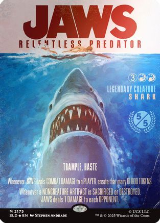 Jaws, Relentless Predator (Rainbow Foil)  [Secret Lair Drop Series] Foil
