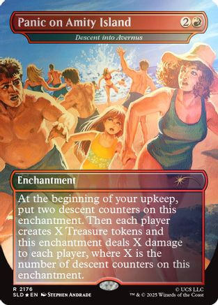 Panic on Amity Island - Descent into Avernus (Rainbow Foil)  [Secret Lair Drop Series] Foil