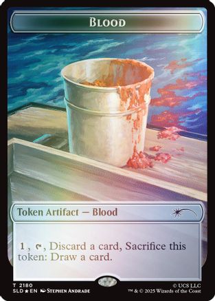 Blood Token (Rainbow Foil)  [Secret Lair Drop Series] Foil