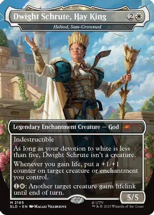 Dwight Schrute, Hay King - Heliod, Sun-Crowned  [Secret Lair Drop Series]