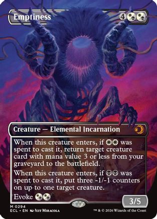 Emptiness (Borderless)  [Lorwyn Eclipsed] Foil
