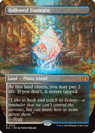 Hallowed Fountain (Borderless)  [Lorwyn Eclipsed] Foil