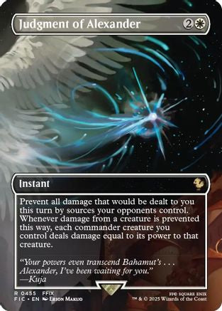 Judgment of Alexander (Borderless)  [Commander: FINAL FANTASY] Foil