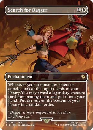 Search for Dagger (Borderless)  [Commander: FINAL FANTASY] Foil