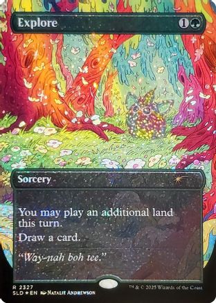 Explore (2327) (Confetti Foil)  [Secret Lair Drop Series] Foil