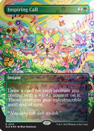 Inspiring Call (Rainbow Foil)  [Secret Lair Drop Series] Foil