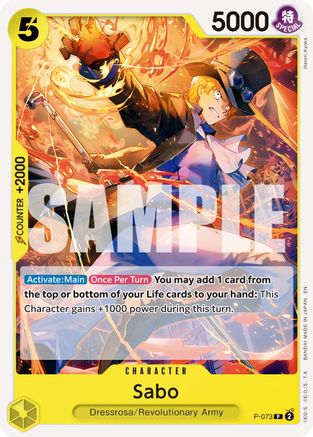 Sabo - P-073 (Pirate Foil) (P-073) - [Premium Booster -The Best- Vol. 2] Foil