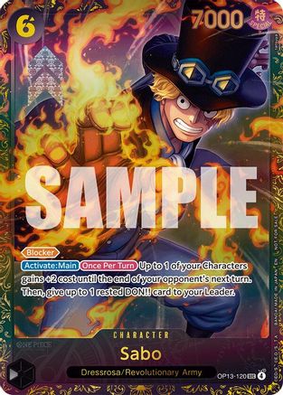 Sabo (Store Treasure Cup 2025) (OP13-120) - [One Piece Promotion Cards] Foil