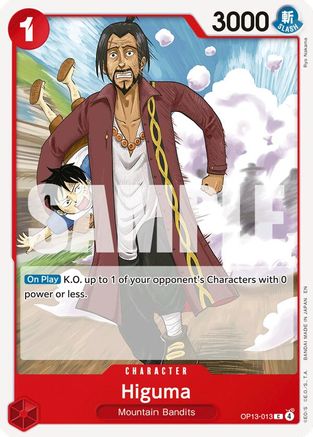 Higuma (OP13-013) - [Carrying On His Will]