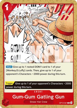 Gum-Gum Gatling Gun (OP13-021) - [Carrying On His Will]