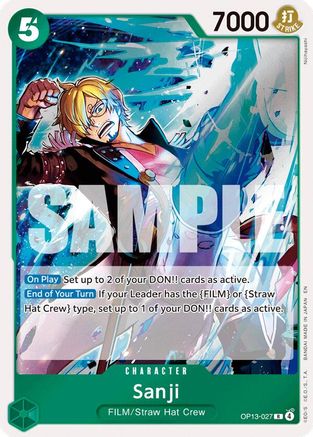 Sanji (OP13-027) - [Carrying On His Will] Foil