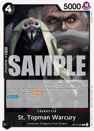 St. Topman Warcury (OP13-089) - [Carrying On His Will] Foil
