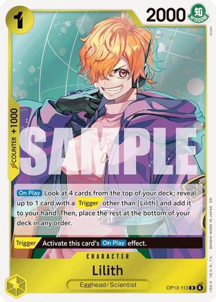 Lilith (OP13-113) - [Carrying On His Will] Foil