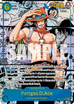 Portgas.D.Ace (119) (Manga) (OP13-119) - [Carrying On His Will] Foil