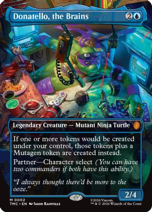 Donatello, the Brains (0002) (Borderless)  [Commander: Teenage Mutant Ninja Turtles] Foil