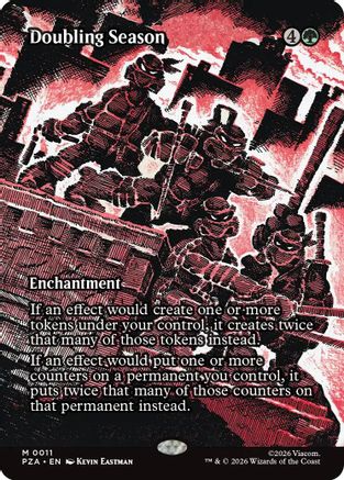 Doubling Season (Borderless)  [Teenage Mutant Ninja Turtles Eternal-Legal]