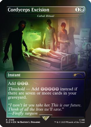 Cordyceps Excision - Cabal Ritual (Rainbow Foil)  [Secret Lair Drop Series] Foil