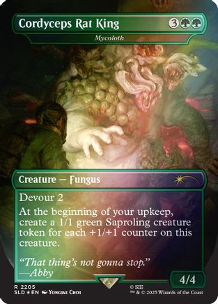 Cordyceps Rat King - Mycoloth (Rainbow Foil)  [Secret Lair Drop Series] Foil