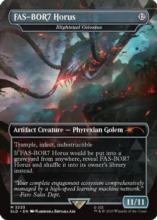 FAS-BOR7 Horus - Blightsteel Colossus  [Secret Lair Drop Series]
