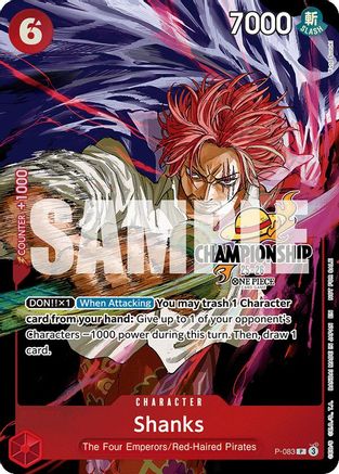 Shanks (CS 25-26 Event Pack Finalist Ver.) (P-083) - [One Piece Promotion Cards] Foil