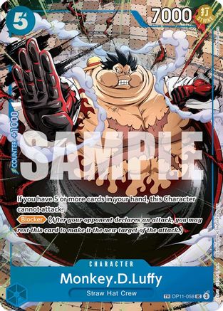 Monkey.D.Luffy - OP11-058 (TR) (OP11-058) - [Carrying On His Will] Foil