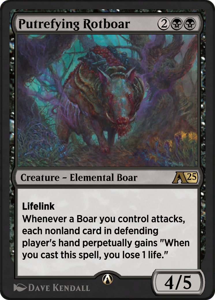 Putrefying Rotboar  [Alchemy: Bloomburrow]