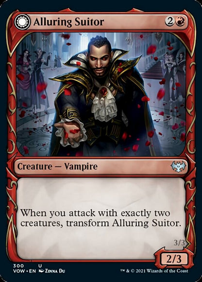 Alluring Suitor // Deadly Dancer (Showcase Fang Frame) [Innistrad: Crimson Vow] Foil