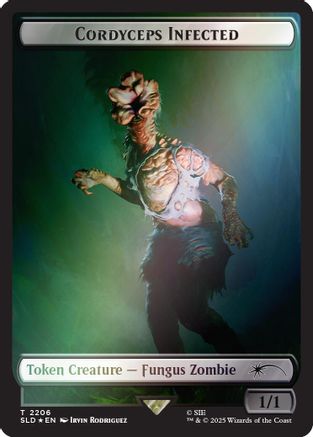 Cordyceps Infected Token (2206) (Rainbow Foil)  [Secret Lair Drop Series] Foil