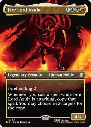 Fire Lord Azula (0334) (Borderless)  [Avatar: The Last Airbender] Foil