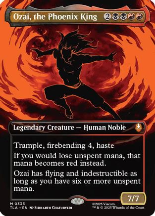 Ozai, the Phoenix King (0335) (Borderless)  [Avatar: The Last Airbender] Foil
