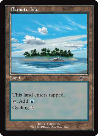 Remote Isle (Retro Frame)  [Secret Lair Drop Series]