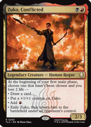 Zuko, Conflicted  [Avatar: The Last Airbender] Foil