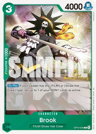 Brook (OP13-034) - [Carrying On His Will: 3rd Anniversary Tournament Cards]