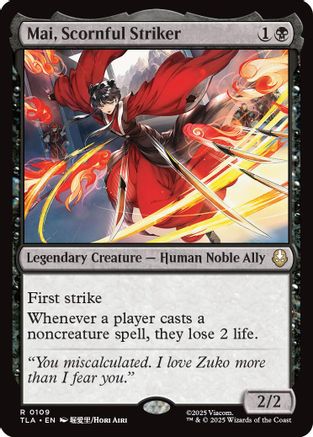 Mai, Scornful Striker  [Avatar: The Last Airbender] Foil