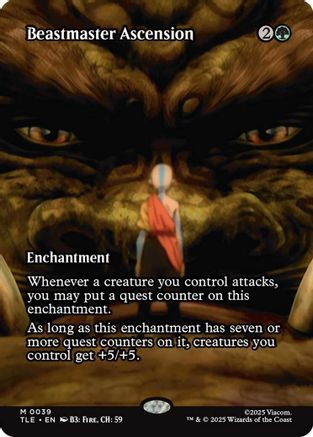 Beastmaster Ascension (Borderless)  [Avatar: The Last Airbender: Eternal-Legal] Foil