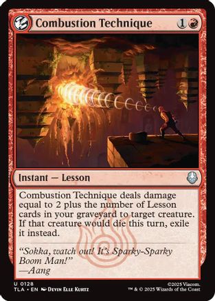 Combustion Technique  [Avatar: The Last Airbender] Foil
