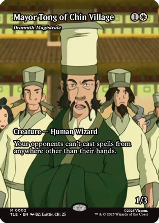 Mayor Tong of Chin Village - Drannith Magistrate (Borderless)  [Avatar: The Last Airbender: Eternal-Legal] Foil