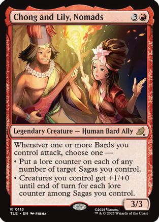 Chong and Lily, Nomads  [Avatar: The Last Airbender: Eternal-Legal] Foil